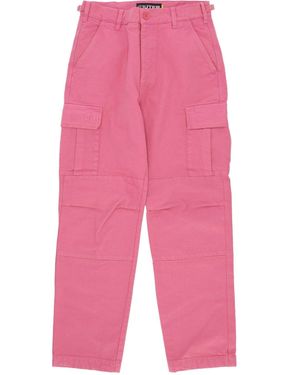 Iuter Pantalon Largo Cargo De Lona Para Hombre - Rosa