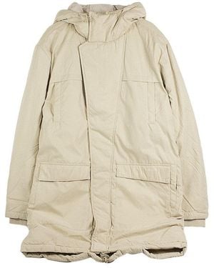 Urban Classics Lange Herenparka Van Katoenperzik Canvas - Naturel