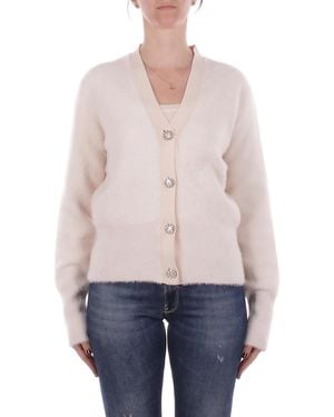 Blugirl Blumarine Mujer Tejer Rf5235Ma39R 10110 Crema De Cuero De Malla Gemelo - Blanco