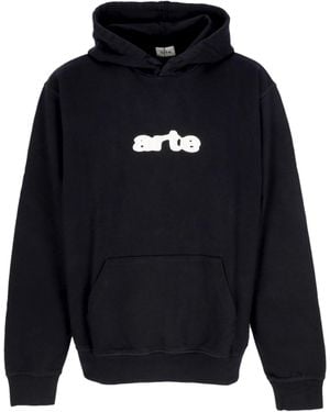 Arte' Hoodie Embroidery Logo Hoodie - Azul