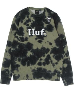 Huf Sweatshirt Voor Met Ronde Hals - Groen