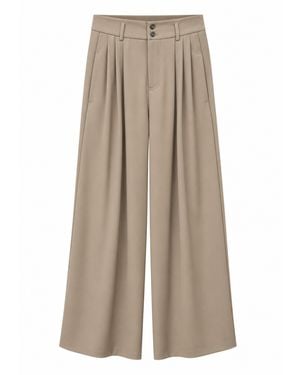 Tela Pants Double Pinces - Natural