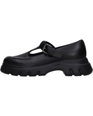 Voile Blanche Flat Shoes - Black