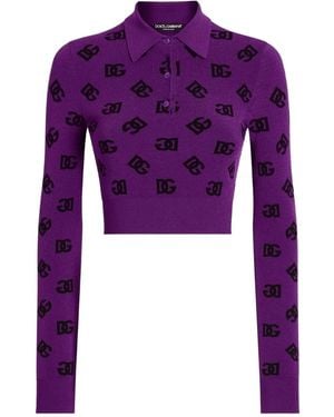 Dolce & Gabbana Polo Ml - Lila