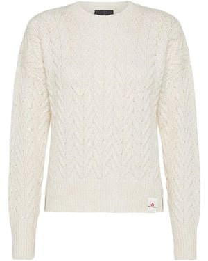 Peuterey Aplacca Cotton Crew-Neck Sweater - Weiß