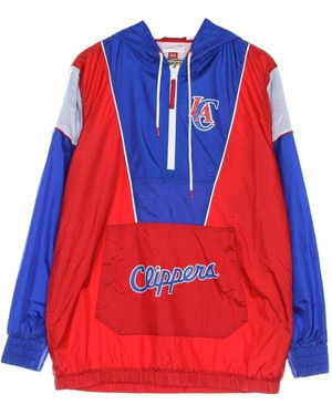 Mitchell &amp; Ness Pull-On Windbreaker Voor Nba Highlight Reel Windbreaker Hardwood Classics Loscli - Rood