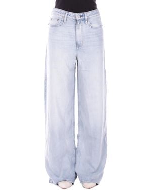 Ralph Lauren Jeans 200P08996 001 Woven Wide Leg Pants Denim - Blue
