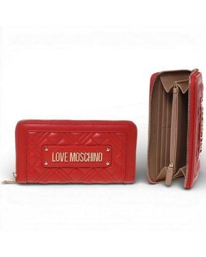 Love Moschino Quilted Wallet - Red