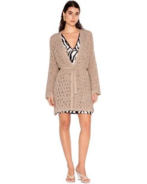 Akep Femme Cardigan Perfores - Neutre