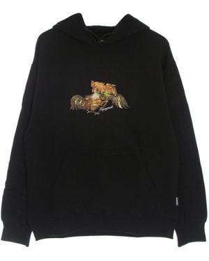 Propaganda Lichtgewicht Sweatshirt Met Capuchon Voor Fight Hoodie Zwart