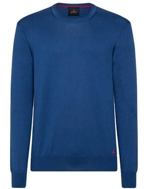 Peuterey Eenvoudige Ronde Halslijn Dodos 254 Roy - Blauw