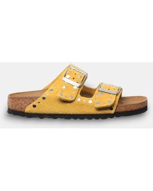 Yellow Birkenstock Flats for Women | Lyst