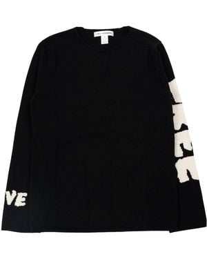 Comme des Garçons Wool Knit Sweater - Black