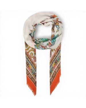 Just Cavalli Pashmina Jc Print Seasonal Multicolored - White