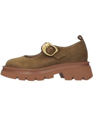Lorenzo Mari Flat Shoes - Brown