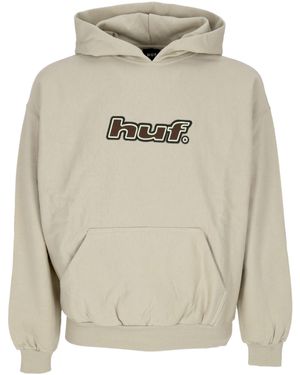 Huf Hoodie Logo Applique Hooded Fleece - Gray