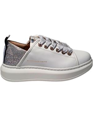Alexander Smith Damesschoenen Wembley Vrouw- Wit Zilver
