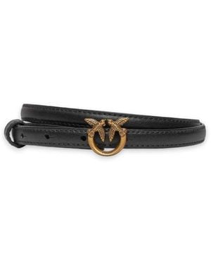 Pinko Belt Love Berry Leather - White