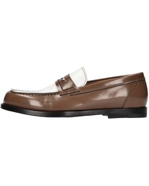 Green George Flat Shoes - Brown