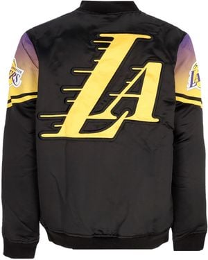 KTZ Jacket Bomber Nba Ce Snap Satin Jacket Loslak - Gray