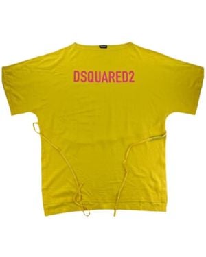 DSquared² Vestido Con Logo - Amarillo