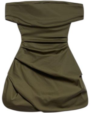 Aniye By Party Dress Conscious With Drapery - Green