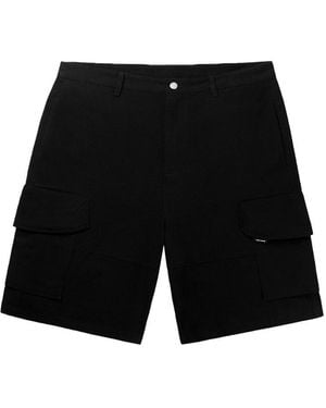 Daily Paper Bermuda Cotton Cargo Shorts - Black