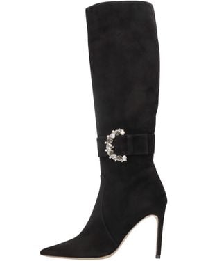 Tiffi Suede Ankle Boots - Black