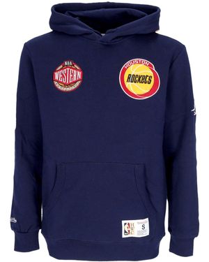 Mitchell &amp; Ness Herren Hoodie Nba Hometown Fleece Hoodie Houroc - Blau