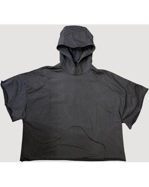 UNTITLED ARTWORKS Kapuze Poncho - Schwarz