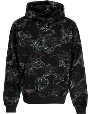 DOLLY NOIRE Hoodie Rayquaza Pattern Hoodie - Black
