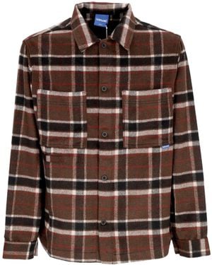 USUAL Cervino Long Sleeve Shirt Button Shirt - Brown