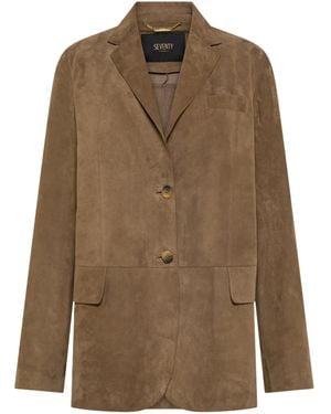 Seventy Jacket With Pockets - Brown