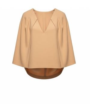 Alberta Ferretti Canoes And Top - Natural
