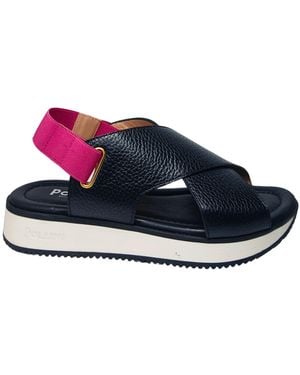 Pollini Sa16293G1Gtdj000 Cuero Mujer Negro - Azul