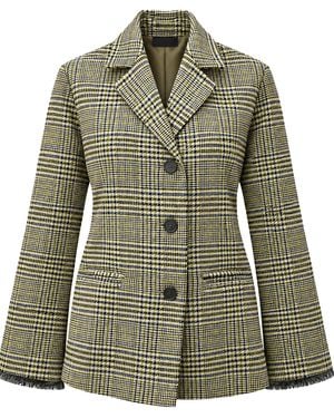 Phisique Du Role Mantel Twisted Tartan - Grün