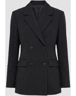 Max Mara Double-Breasted Jacket - Black