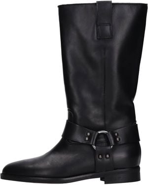 GISÉL MOIRÉ Botas Negro