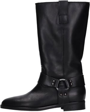 GISÉL MOIRÉ Botas Negro