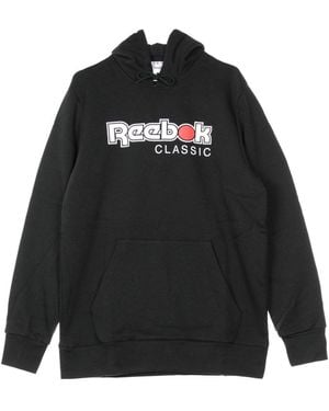 Reebok Classics International Herren Hoodie Button Hoodie Schwarz