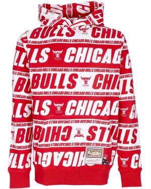 Mitchell & Ness Hoodie Nba Teamwrap Hoodie Hardwood Classics Chibul - Red