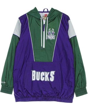 Mitchell & Ness Pull-On Windbreaker Nba Highlight Reel Windbreaker Hardwood Classics Milbuc - Purple