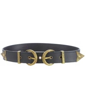 Versace Jeans Couture Ceinture Ligne De Ceintures Pour Femme - Noir