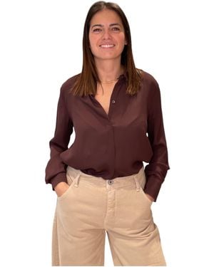 Imperial Viscose Shirt With Long Sleeves - Red