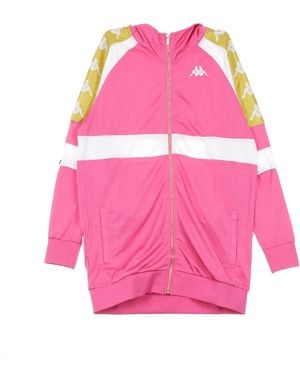 Kappa Chaqueta De Chandal Mujer Banda 10 Banik Fucsia/Blanco/Amarillo - Rosa
