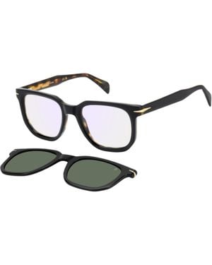 David Beckham Eyeglasses With Clip Db7143C-Wr721 - Black