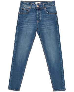 Michael Coal 5 Pockets Washing Medium Capri Mcdav1073W649C W649 - Blue