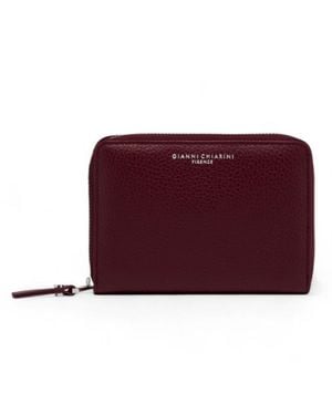 Gianni Chiarini Cuero Mujer Del Vino - Rojo