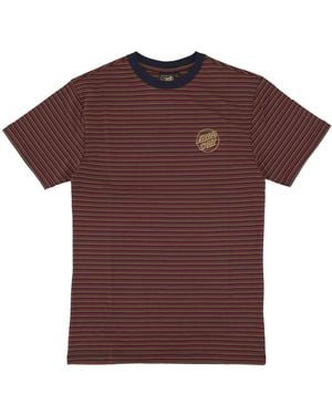 Santa Cruz 50Th Opus Dot Chest Tee Camiseta De Rayas Multicolores Para Hombre - Morado