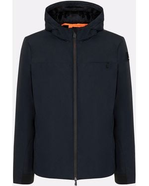 Suns Herrenjacke Aurelio Velour Schwarz Blau